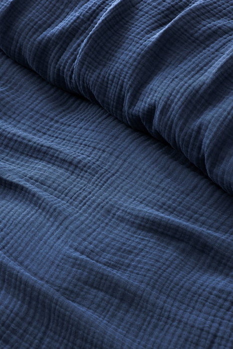 L'essentiel linge de maison Colcha doble Muslin Azul marino 220 x 250